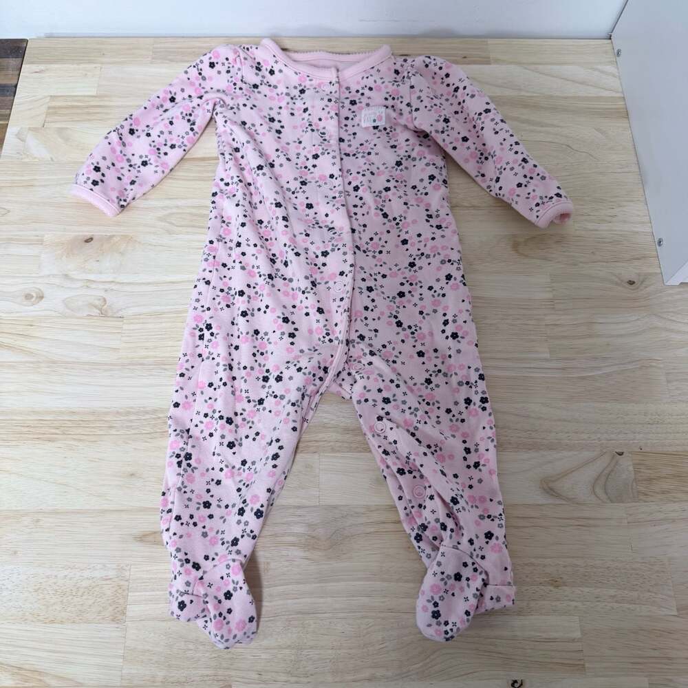 Simple Joys by Carter's Baby Girls' Floral Snap-Up Footed Sleep and Play